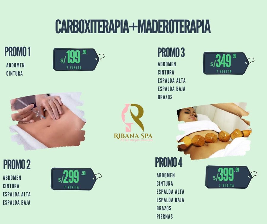 Carboxiterapia + Maderoterapia Ribana Spa