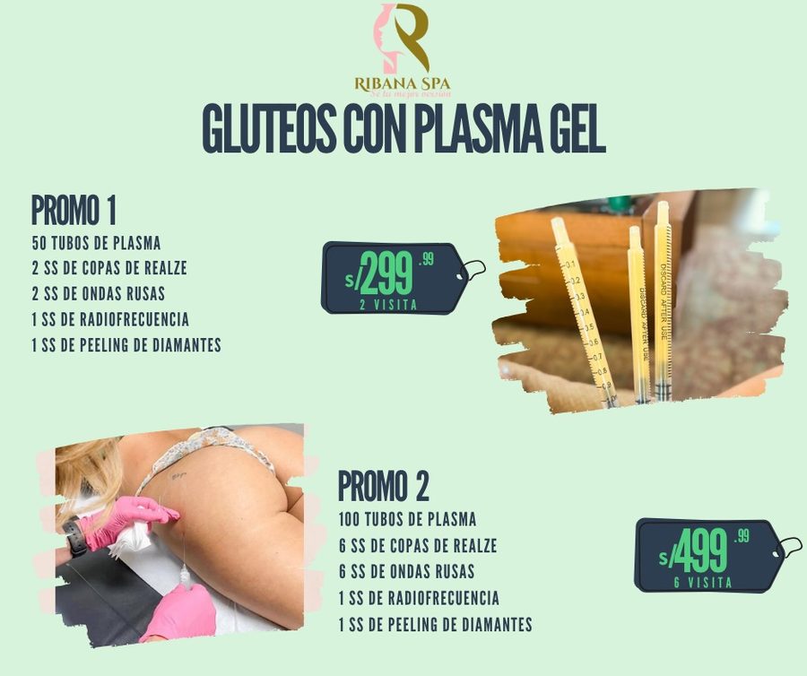 Glúteos con Plasma Gel Ribana Spa