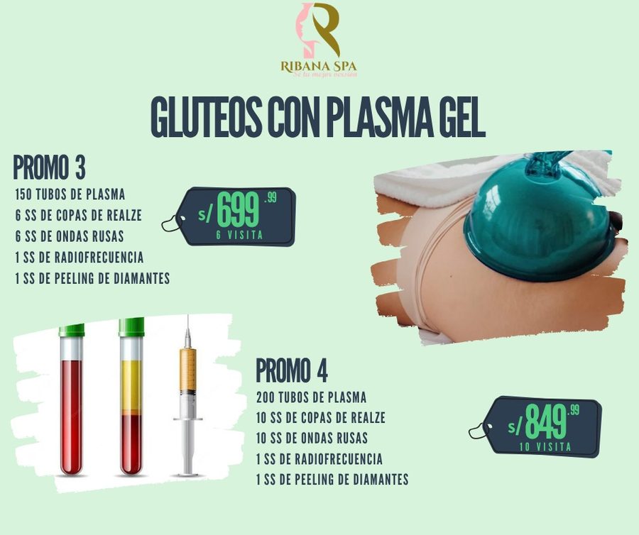 Glúteos con Plasma Gel Ribana Spa
